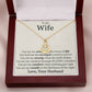 To My Wife You Are My Anchor Necklace.
