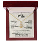 To My Wife You Are My Anchor In The Waves of Life Necklace.