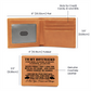 To My Boyfriend I Love You forever and always Leather Wallet.
