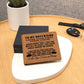 To My Boyfriend I Love You forever and always Leather Wallet.