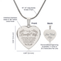 To My Beautiful Wife Personalized Engraved Heart Necklace.