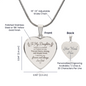 To My Daughter, I will Love you forever and always necklace.