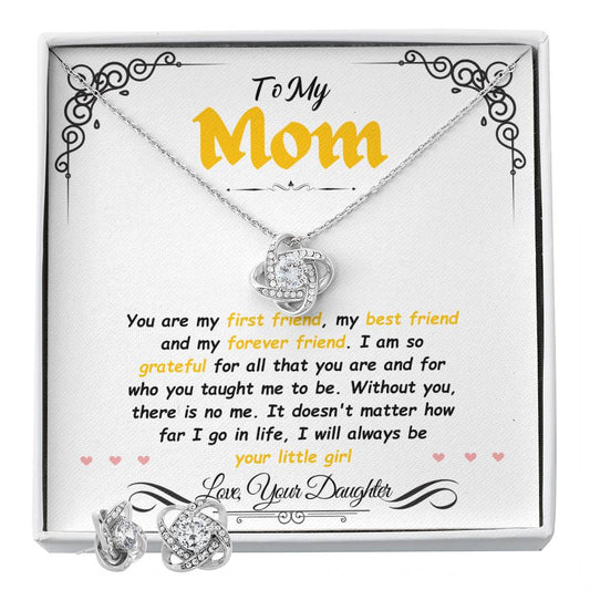 To my Mom Necklace and Earring (Almost sold out)