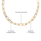 To My Soulmate, luxurious  CZ Paperclip Necklace.