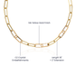 To My Bonus Daughter CZ Paperclip Chain Necklace.