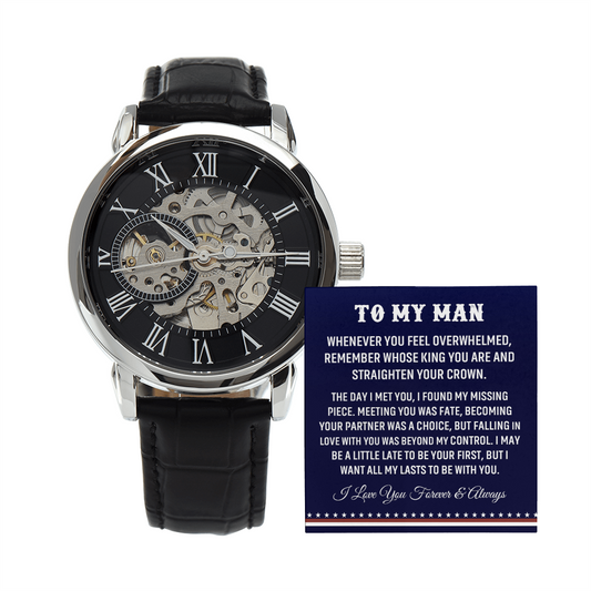 To My Man  Openwork Watch .