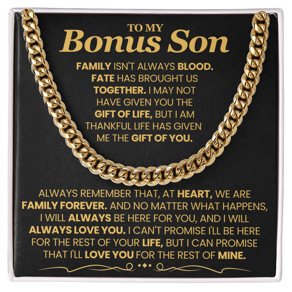 To My Bonus Son, I'll Love You For The Rest Of Mine. Bonus Son Gift.