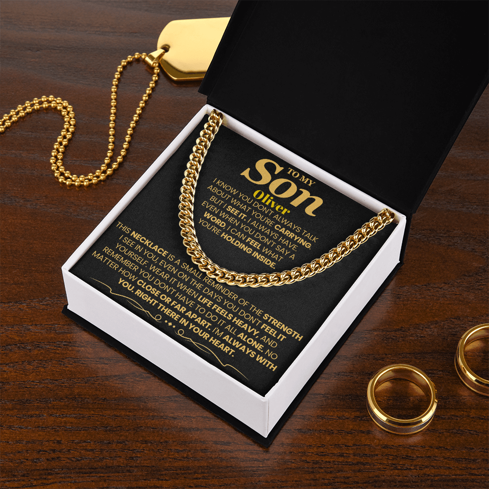 To My Son Personalized Necklace.