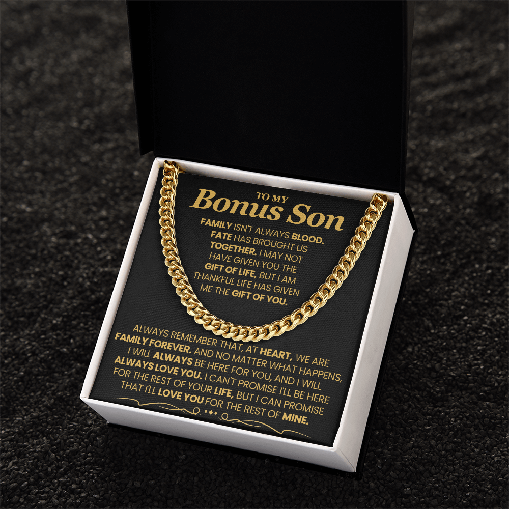 To My Bonus Son, I'll Love You For The Rest Of Mine. Bonus Son Gift.