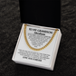 To My Grandson Personalized Cuban Chain Necklace.