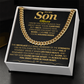 To My Son Personalized Necklace.