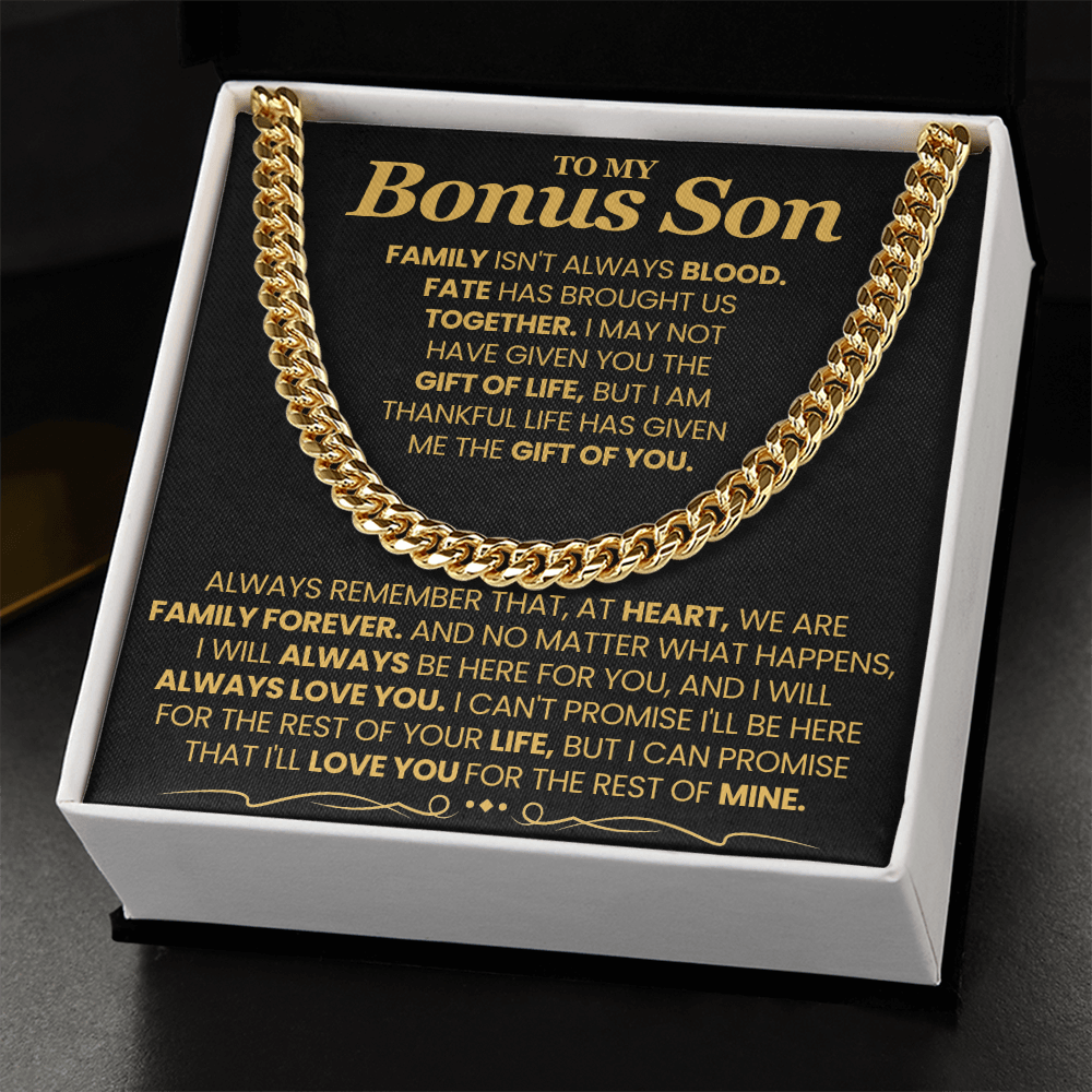 To My Bonus Son, I'll Love You For The Rest Of Mine. Bonus Son Gift.