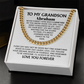 To My Grandson Personalized Cuban Chain Necklace.