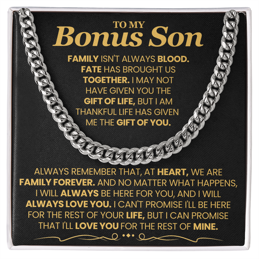 To My Bonus Son, I'll Love You For The Rest Of Mine. Bonus Son Gift.