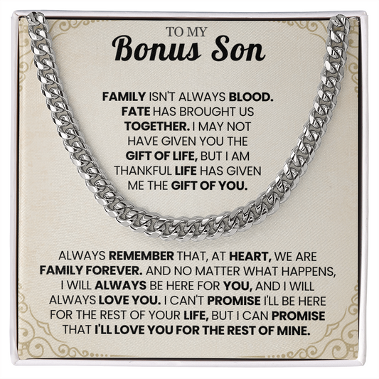 To My Bonus Son Chain.