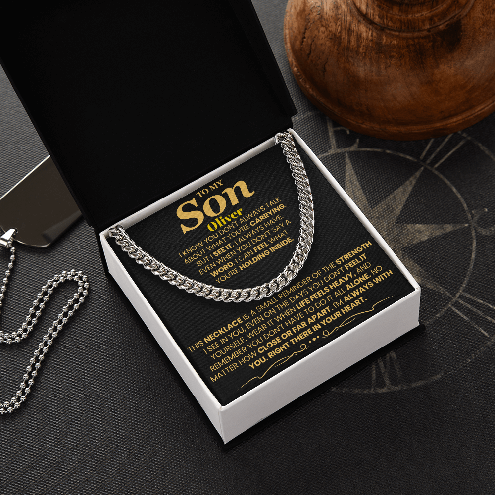 To My Son Personalized Necklace.