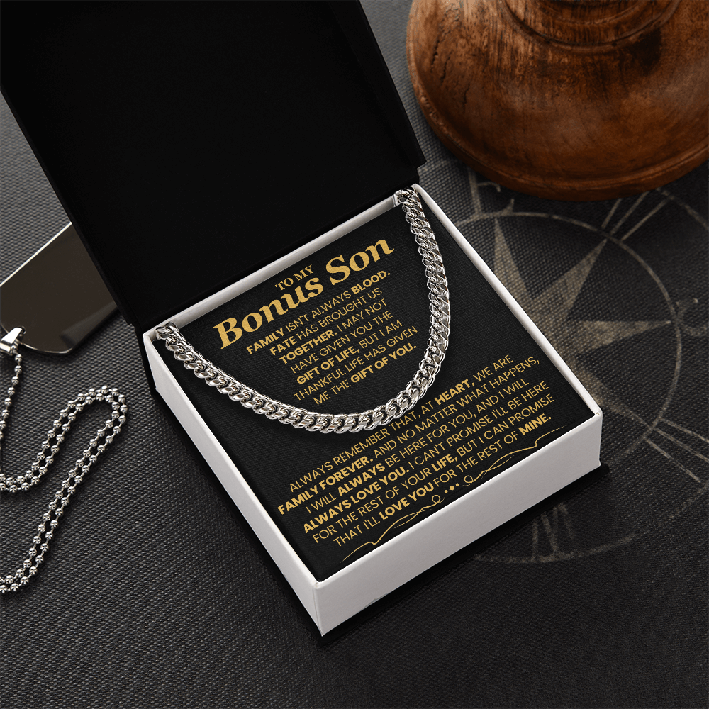 To My Bonus Son, I'll Love You For The Rest Of Mine. Bonus Son Gift.