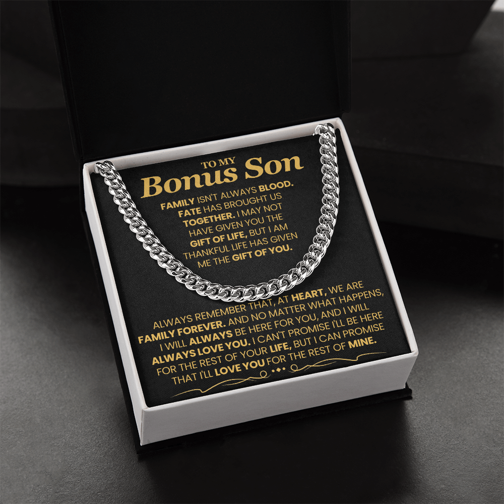 To My Bonus Son, I'll Love You For The Rest Of Mine. Bonus Son Gift.