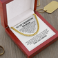 To My Grandson Personalized Cuban Chain Necklace.