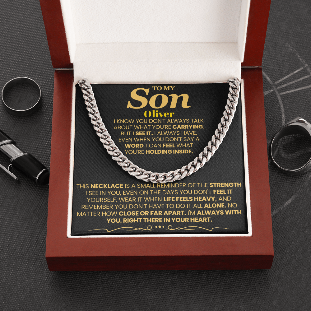 To My Son Personalized Necklace.
