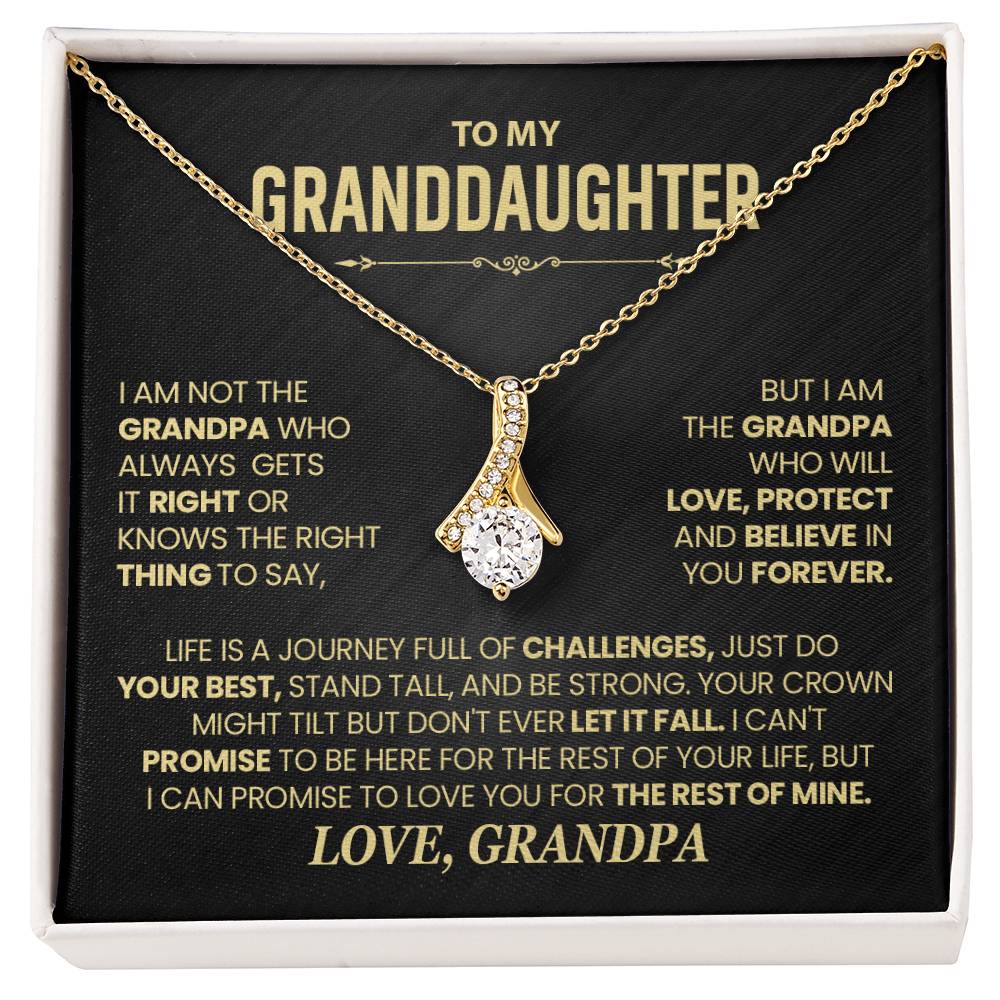 TO MY GRANDDAUGHTER NECKLACE. (Almost sold out)