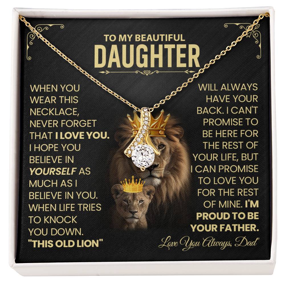To My Beautiful Daughter Necklace. (Almost Sold Out)