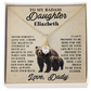 To My Badass Daughter Personalized Name Necklace.