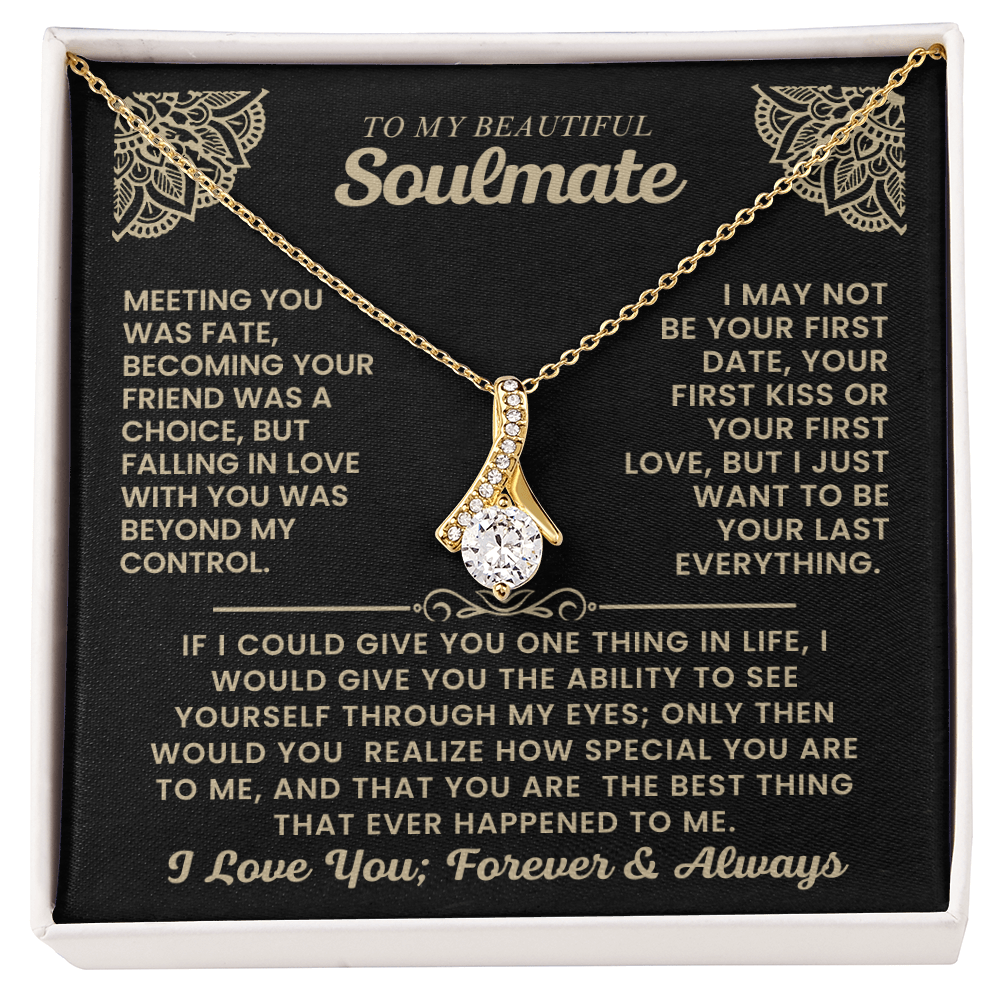 To My Beautiful Soulmate Necklace.
