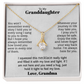 To My Granddaughter Necklace Gift from Grandma.