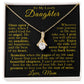 To My Daughter Necklace From Mom. (Almost sold out)