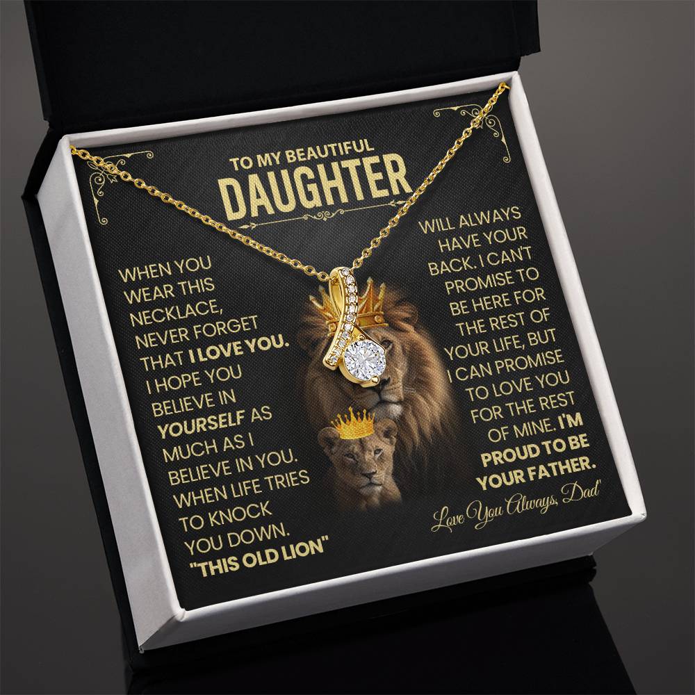 To My Beautiful Daughter Necklace. (Almost Sold Out)