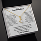 To My Granddaughter Necklace Gift from Grandma.