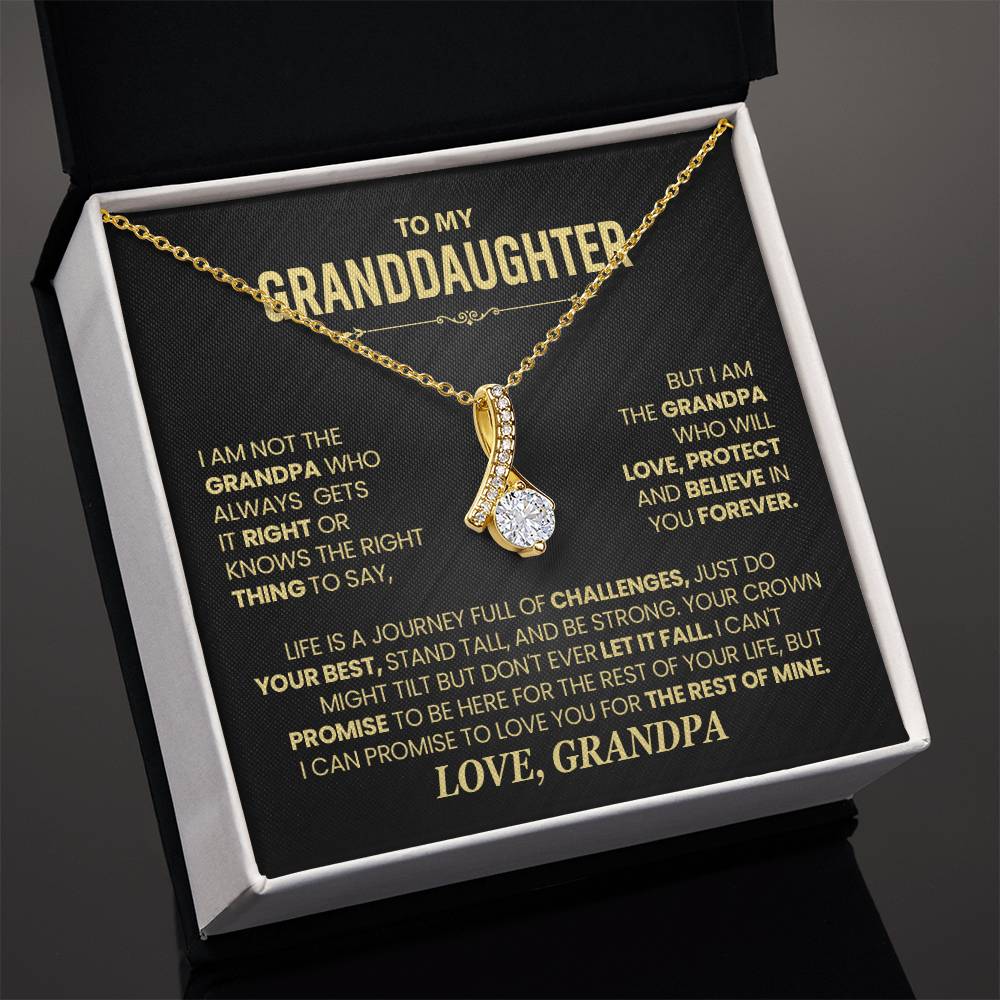 TO MY GRANDDAUGHTER NECKLACE. (Almost sold out)