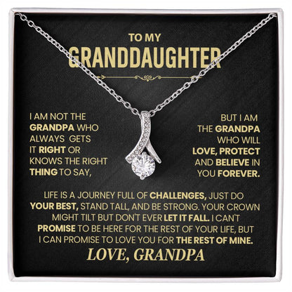 TO MY GRANDDAUGHTER NECKLACE. (Almost sold out)