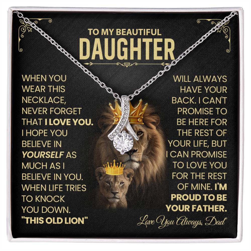 To My Beautiful Daughter Necklace. (Almost Sold Out)