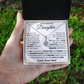 To My Beautiful Daughter, I Am The Dad Who Will Love and Protect You Necklace.