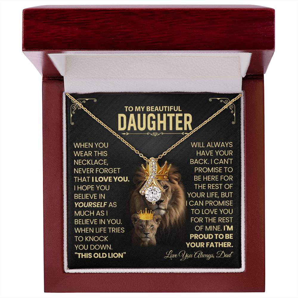 To My Beautiful Daughter Necklace. (Almost Sold Out)