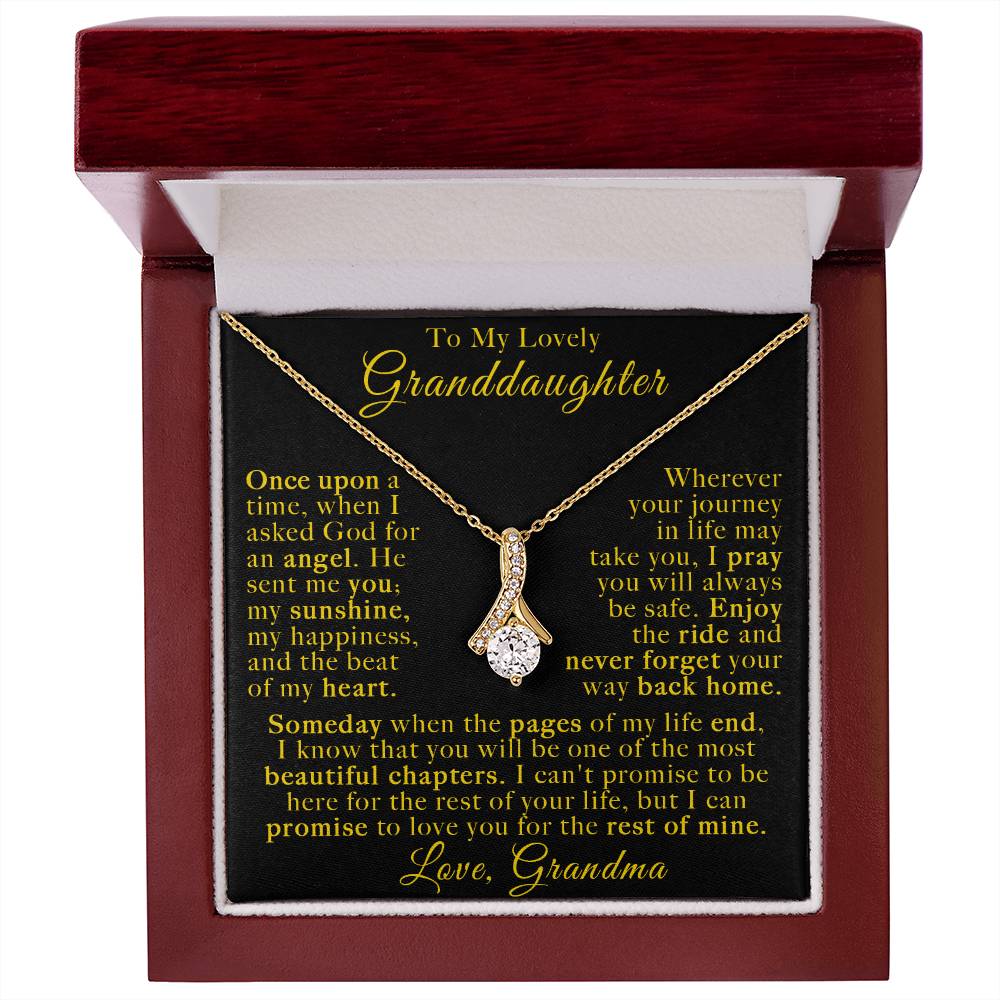 To My Lovely Granddaughter Necklace. (Almost sold out)