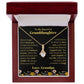 To My Beautiful Granddaughter Necklace from Grandpa.