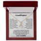 To My Granddaughter Necklace Gift from Grandma.
