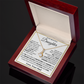 To My Beautiful Daughter, I Am The Dad Who Will Love and Protect You Necklace.