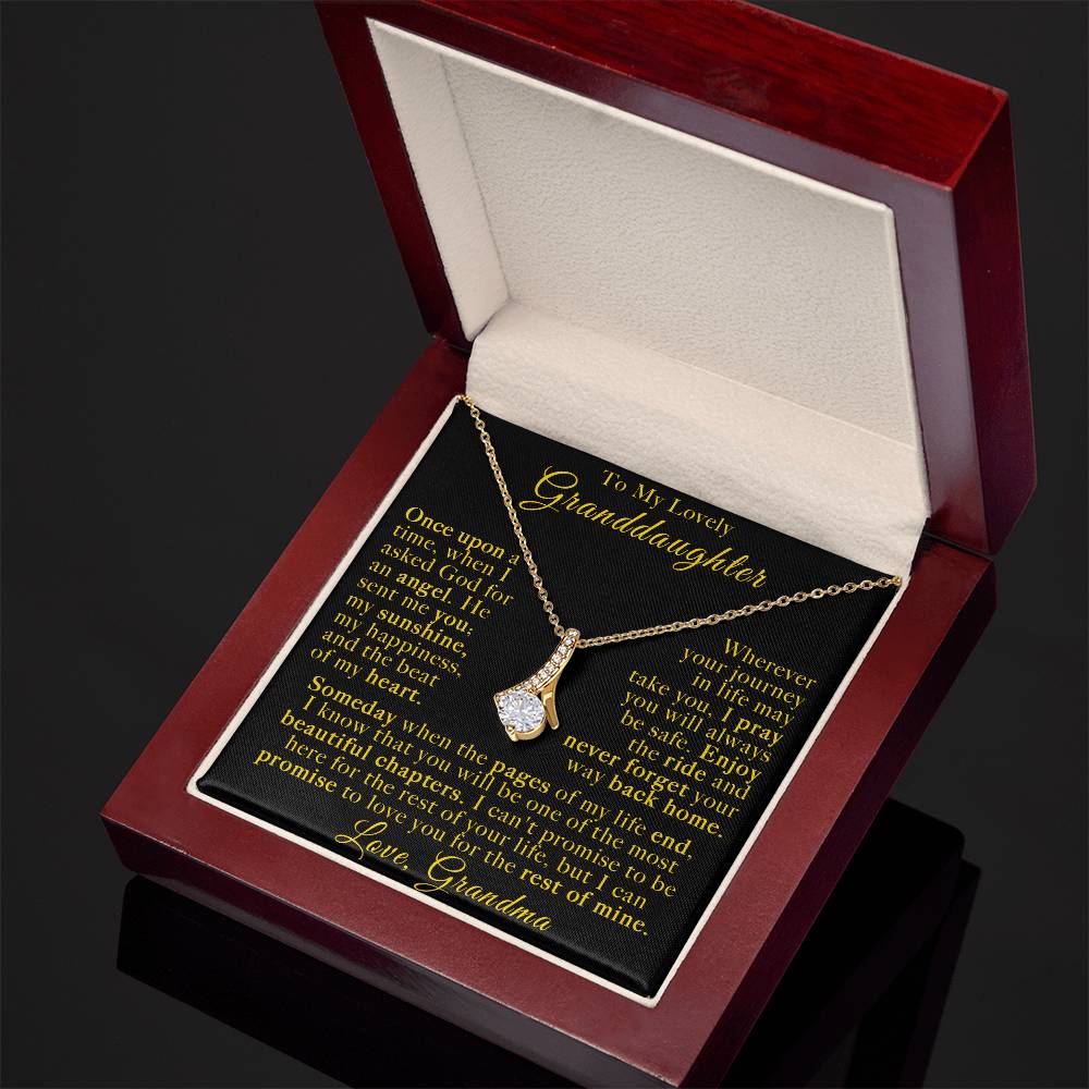 To My Lovely Granddaughter Necklace. (Almost sold out)