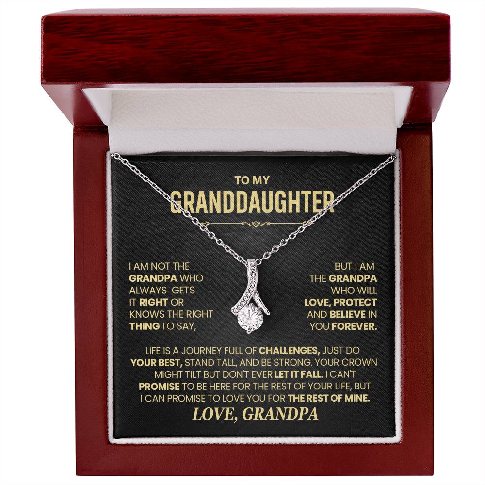 TO MY GRANDDAUGHTER NECKLACE. (Almost sold out)