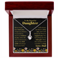 To My Beautiful Daughter Necklace from Dad.