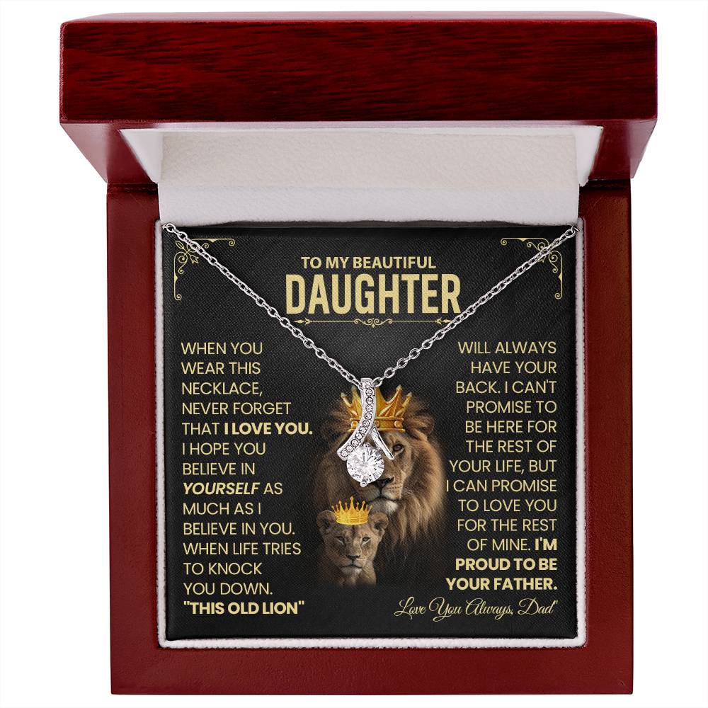 To My Beautiful Daughter Necklace. (Almost Sold Out)