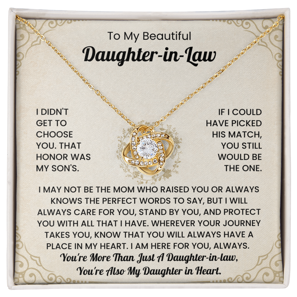 To My Beautiful Daughter-in-Law Necklace.