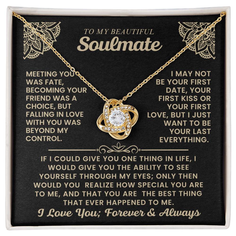 To My Beautiful Soulmate Necklace.