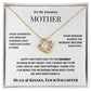 To My Amazing Mother | Mother's Day Love Knot Necklace.