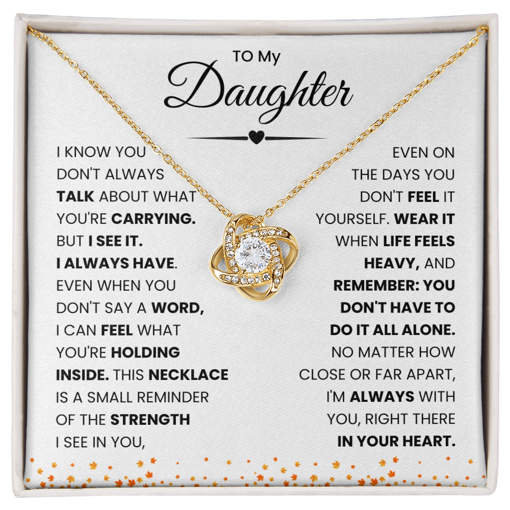 To My Daughter Necklace from Mom & Dad.