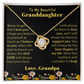 To My Beautiful Granddaughter Necklace from Grandpa.